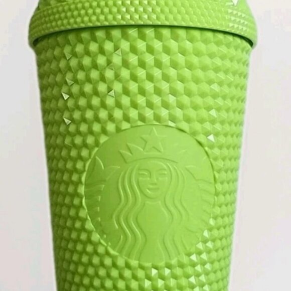 Starbucks Summer 2025 30 Years Frappuccino Studded Green Dome Lid Cold Cup 16 Oz - Picture 3 of 5